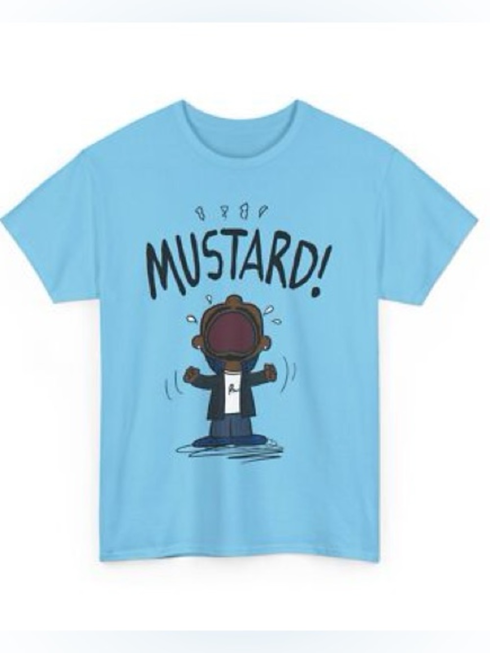 Kids' Light Blue 'Mustard!' Kendrick Lamar Graphic Tee